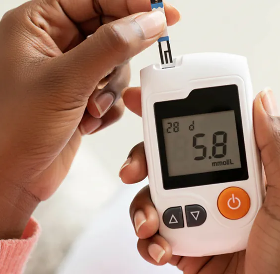 Daily arm glucose check for diabetes monitoring